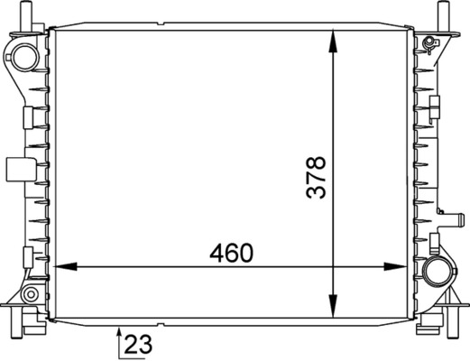 MAHLE Vízhűtő CR1136000S_MAHLE