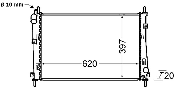 MAHLE Vízhűtő CR1137000S_MAHLE