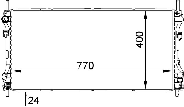 MAHLE Vízhűtő CR1143000S_MAHLE