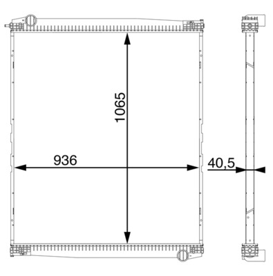 MAHLE Vízhűtő CR1152000S_MAHLE