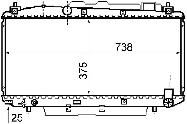 MAHLE Vízhűtő CR1166000S_MAHLE