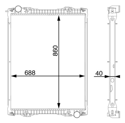 MAHLE Vízhűtő CR1175000S_MAHLE