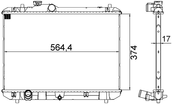 MAHLE Vízhűtő CR1194000S_MAHLE