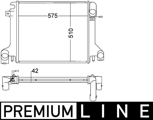 MAHLE Vízhűtő CR1217000P_MAHLE