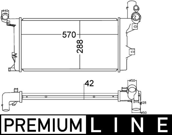 MAHLE Vízhűtő CR1218000P_MAHLE