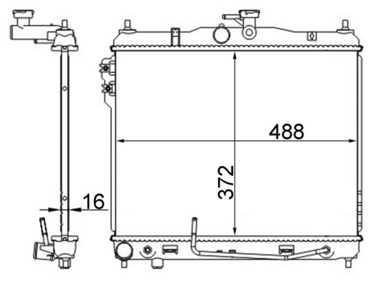 MAHLE Vízhűtő CR1278000S_MAHLE