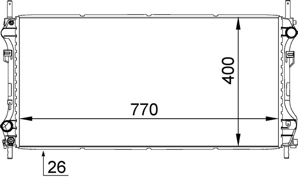 MAHLE Vízhűtő CR1346000S_MAHLE