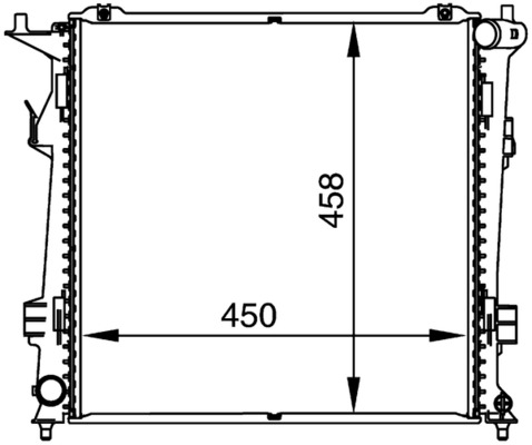 MAHLE Vízhűtő CR1367000P_MAHLE