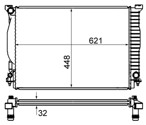 MAHLE Vízhűtő CR1420000S_MAHLE