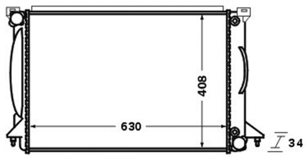 MAHLE Vízhűtő CR1422000S_MAHLE