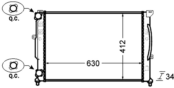 MAHLE Vízhűtő CR1423000P_MAHLE