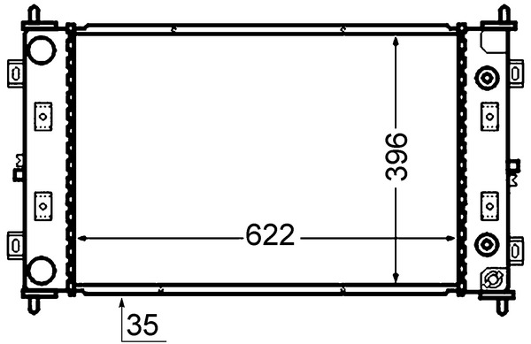 MAHLE Vízhűtő CR1425000S_MAHLE