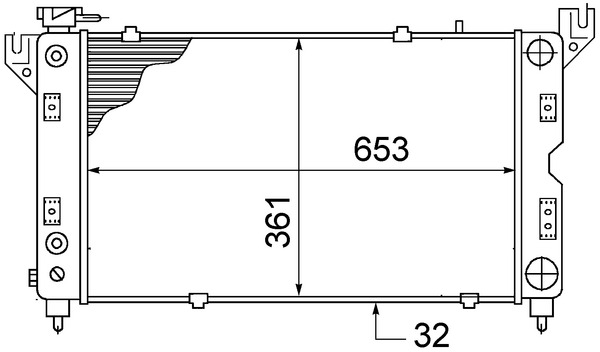 MAHLE Vízhűtő CR1426000S_MAHLE