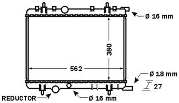 MAHLE Vízhűtő CR1434000S_MAHLE