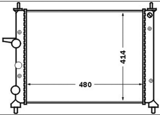 MAHLE Vízhűtő CR1442000S_MAHLE