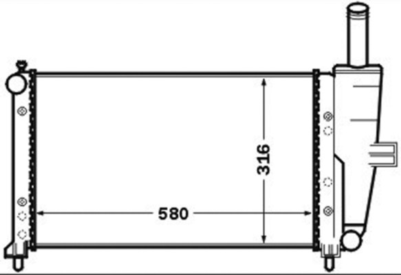 MAHLE Vízhűtő CR1443000S_MAHLE