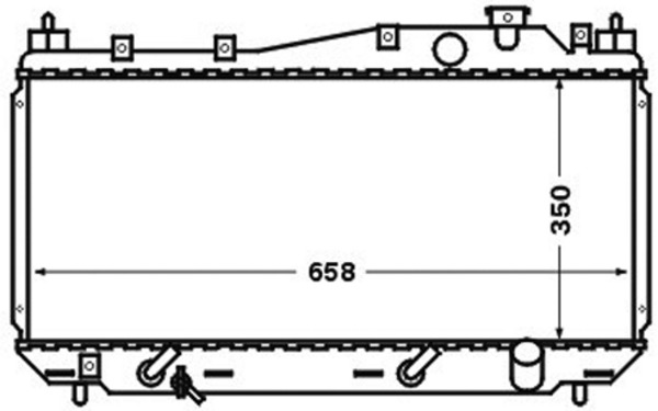 MAHLE Vízhűtő CR1458000S_MAHLE