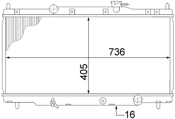 MAHLE Vízhűtő CR1459000S_MAHLE