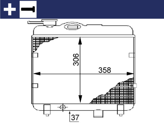 MAHLE Vízhűtő CR145000S_MAHLE