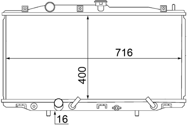 MAHLE Vízhűtő CR1462000S_MAHLE