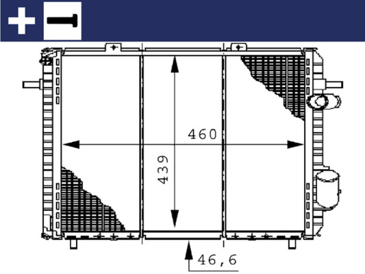 MAHLE Vízhűtő CR148000S_MAHLE