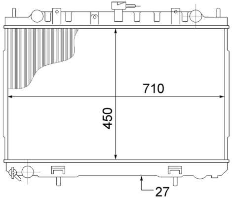 MAHLE Vízhűtő CR1491000S_MAHLE