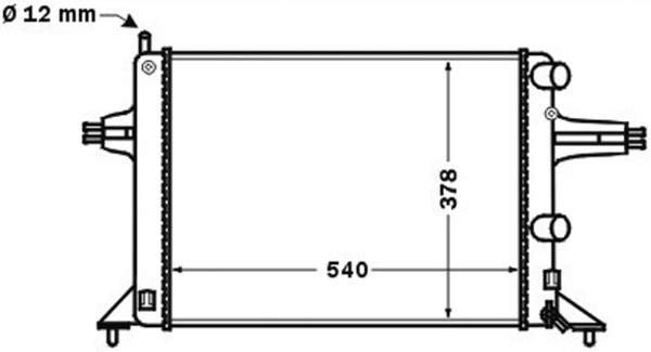 MAHLE Vízhűtő CR1494000S_MAHLE