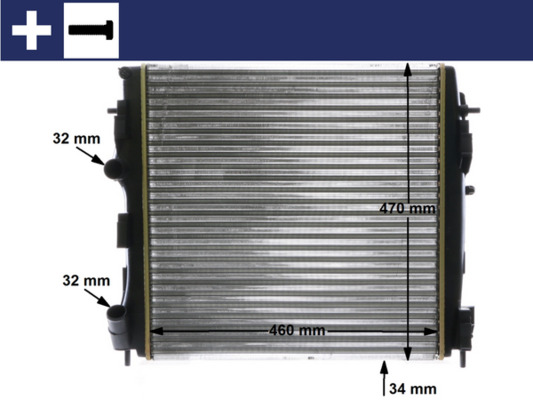 MAHLE Vízhűtő CR1506000S_MAHLE