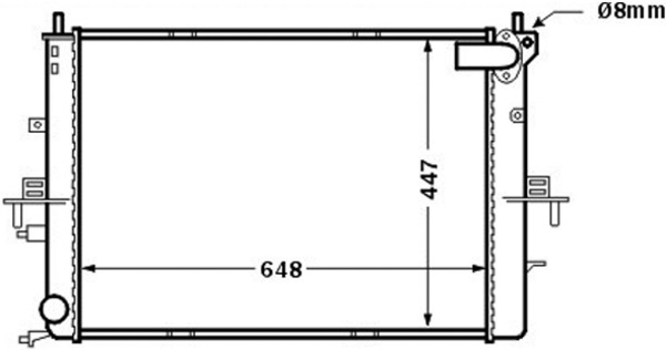 MAHLE Vízhűtő CR1510000S_MAHLE