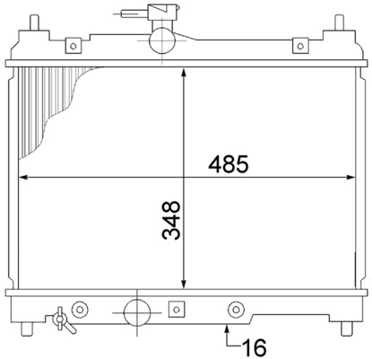 MAHLE Vízhűtő CR1522000S_MAHLE