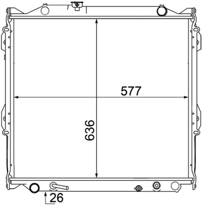 MAHLE Vízhűtő CR1528000S_MAHLE