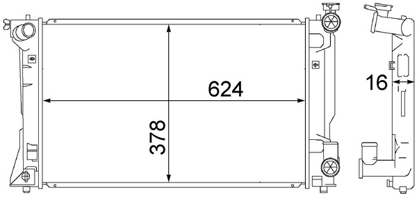 MAHLE Vízhűtő CR1529000S_MAHLE