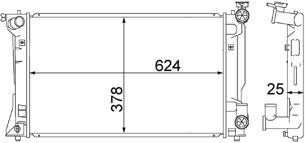 MAHLE Vízhűtő CR1530000S_MAHLE