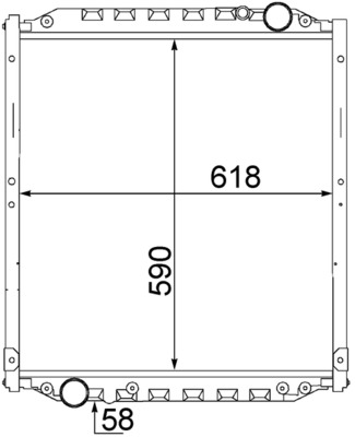 MAHLE Vízhűtő CR1552000S_MAHLE