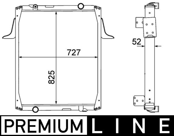 MAHLE Vízhűtő CR1555000P_MAHLE