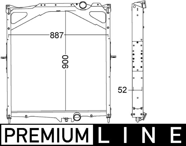 MAHLE Vízhűtő CR1556000P_MAHLE