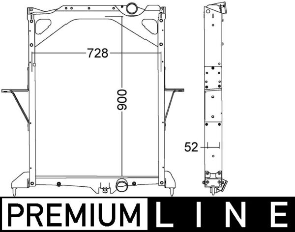 MAHLE Vízhűtő CR1557000P_MAHLE