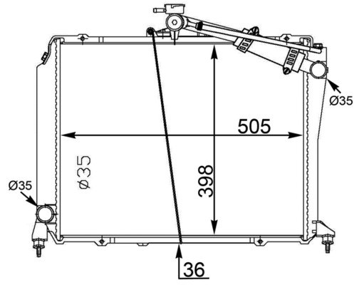 MAHLE Vízhűtő CR1572000S_MAHLE