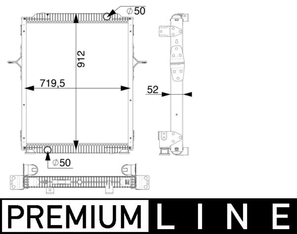 MAHLE Vízhűtő CR166000P_MAHLE