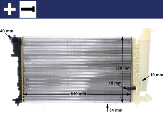 MAHLE CR172000S_MAHLE Vízhűtő