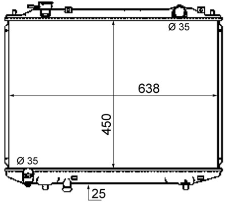 MAHLE Vízhűtő CR1746000S_MAHLE