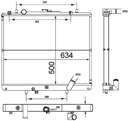 MAHLE Vízhűtő CR1747000S_MAHLE