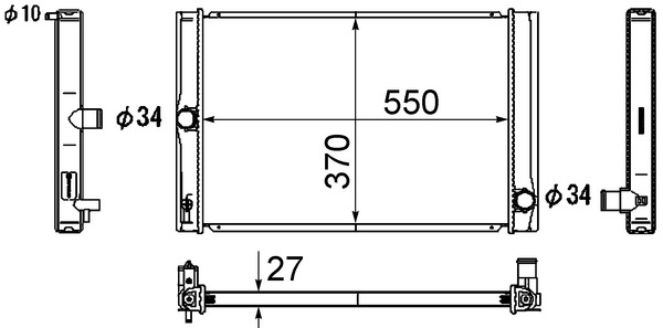 MAHLE Vízhűtő CR1865000S_MAHLE