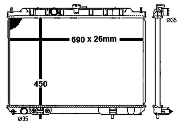 MAHLE Vízhűtő CR1877000S_MAHLE