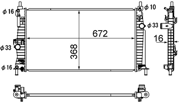 MAHLE Vízhűtő CR1886000S_MAHLE