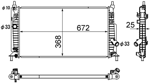 MAHLE Vízhűtő CR1888000S_MAHLE