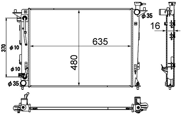 MAHLE Vízhűtő CR1890000S_MAHLE