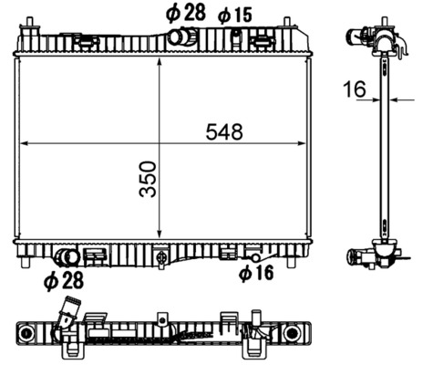 MAHLE Vízhűtő CR1896000S_MAHLE