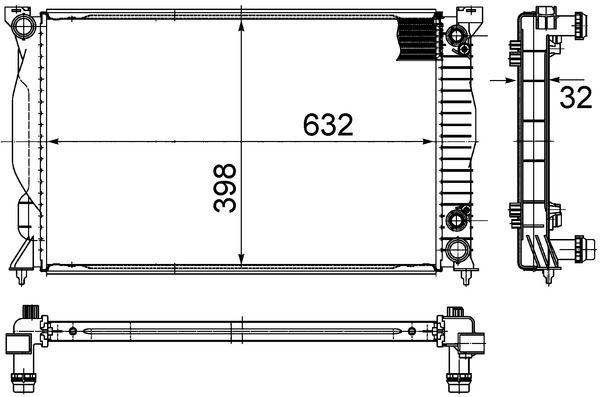 MAHLE Vízhűtő CR1898000S_MAHLE