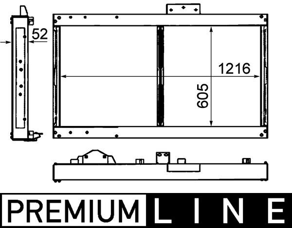 MAHLE Vízhűtő CR1911000P_MAHLE